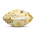 Flower Bee Pattern Print Rugby Ball