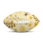 Flower Bee Pattern Print Rugby Ball