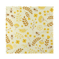Flower Bee Pattern Print Silk Bandana