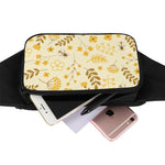 Flower Bee Pattern Print Waist Bag