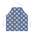 Flower Denim Jeans Pattern Print Adjustable Apron