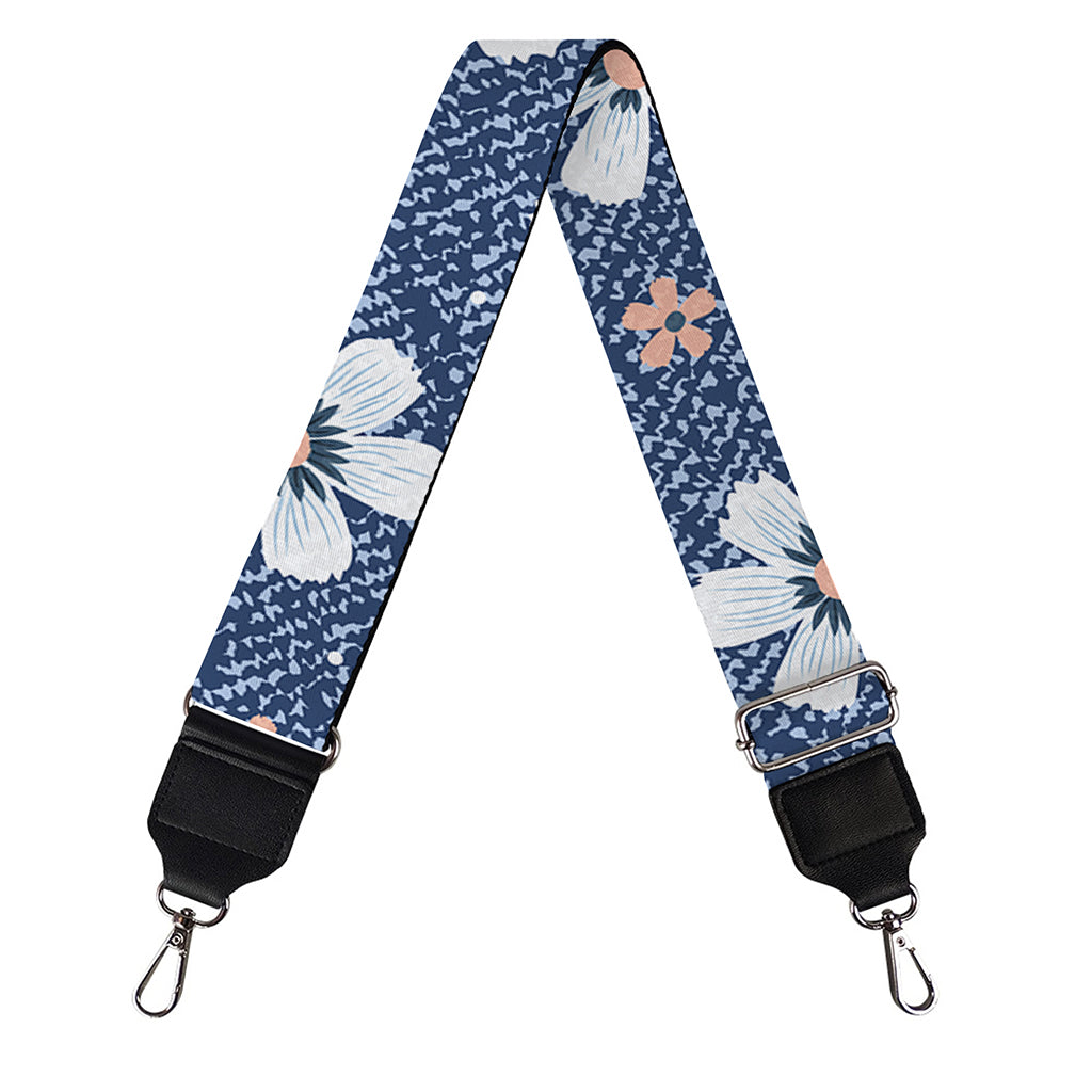 Flower Denim Jeans Pattern Print Bag Strap
