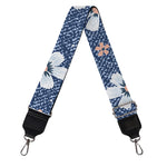 Flower Denim Jeans Pattern Print Bag Strap