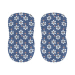 Flower Denim Jeans Pattern Print Bar Stool Covers