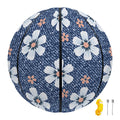 Flower Denim Jeans Pattern Print Basketball