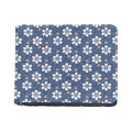 Flower Denim Jeans Pattern Print Bifold Wallet