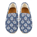Flower Denim Jeans Pattern Print Casual Shoes