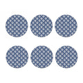 Flower Denim Jeans Pattern Print Coaster Set