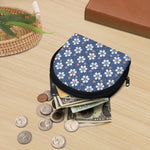 Flower Denim Jeans Pattern Print Coin Purse