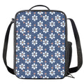 Flower Denim Jeans Pattern Print Crossbody Lunch Bag