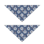Flower Denim Jeans Pattern Print Dog Bandana