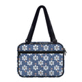 Flower Denim Jeans Pattern Print Double Strap Bible Bag