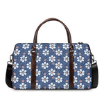 Flower Denim Jeans Pattern Print Duffle Bag