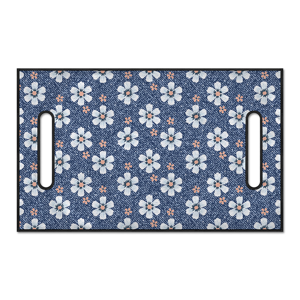 Flower Denim Jeans Pattern Print Golf Cart Seat Cover