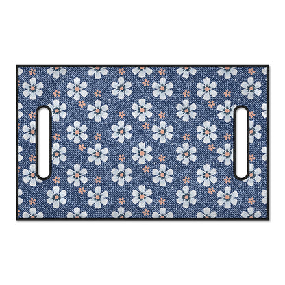 Flower Denim Jeans Pattern Print Golf Cart Seat Cover