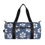 Flower Denim Jeans Pattern Print Gym Bag