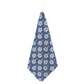 Flower Denim Jeans Pattern Print Hand Towel