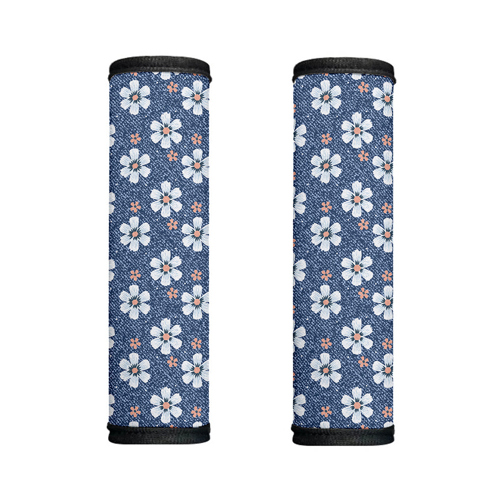 Flower Denim Jeans Pattern Print Handle Covers