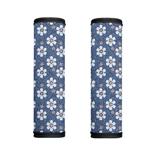 Flower Denim Jeans Pattern Print Handle Covers