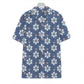 Flower Denim Jeans Pattern Print Hawaiian Shirt