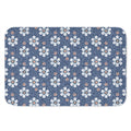 Flower Denim Jeans Pattern Print Indoor Door Mat