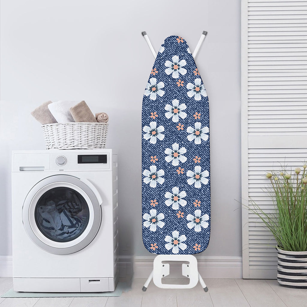 Flower Denim Jeans Pattern Print Ironing Board Cover