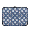 Flower Denim Jeans Pattern Print Laptop Sleeve