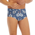 Flower Denim Jeans Pattern Print Men's Briefs