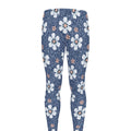 Flower Denim Jeans Pattern Print Men's Leggings