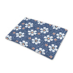 Flower Denim Jeans Pattern Print Pet Cooling Mat Cover