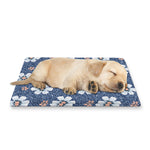 Flower Denim Jeans Pattern Print Pet Cooling Mat Cover