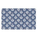 Flower Denim Jeans Pattern Print Polyester Doormat