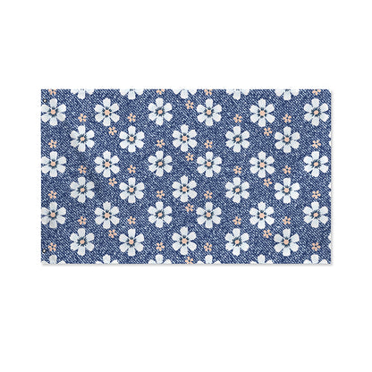 Flower Denim Jeans Pattern Print Polyester Flag