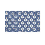 Flower Denim Jeans Pattern Print Polyester Flag