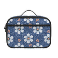 Flower Denim Jeans Pattern Print Portable Lunch Bag