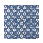 Flower Denim Jeans Pattern Print Silk Bandana