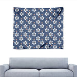 Flower Denim Jeans Pattern Print Tapestry