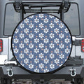Flower Denim Jeans Pattern Print Tire Cover