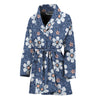 Flower Denim Jeans Pattern Print Women's Bathrobe