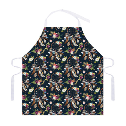 Flower Dream Catcher Pattern Print Adjustable Apron