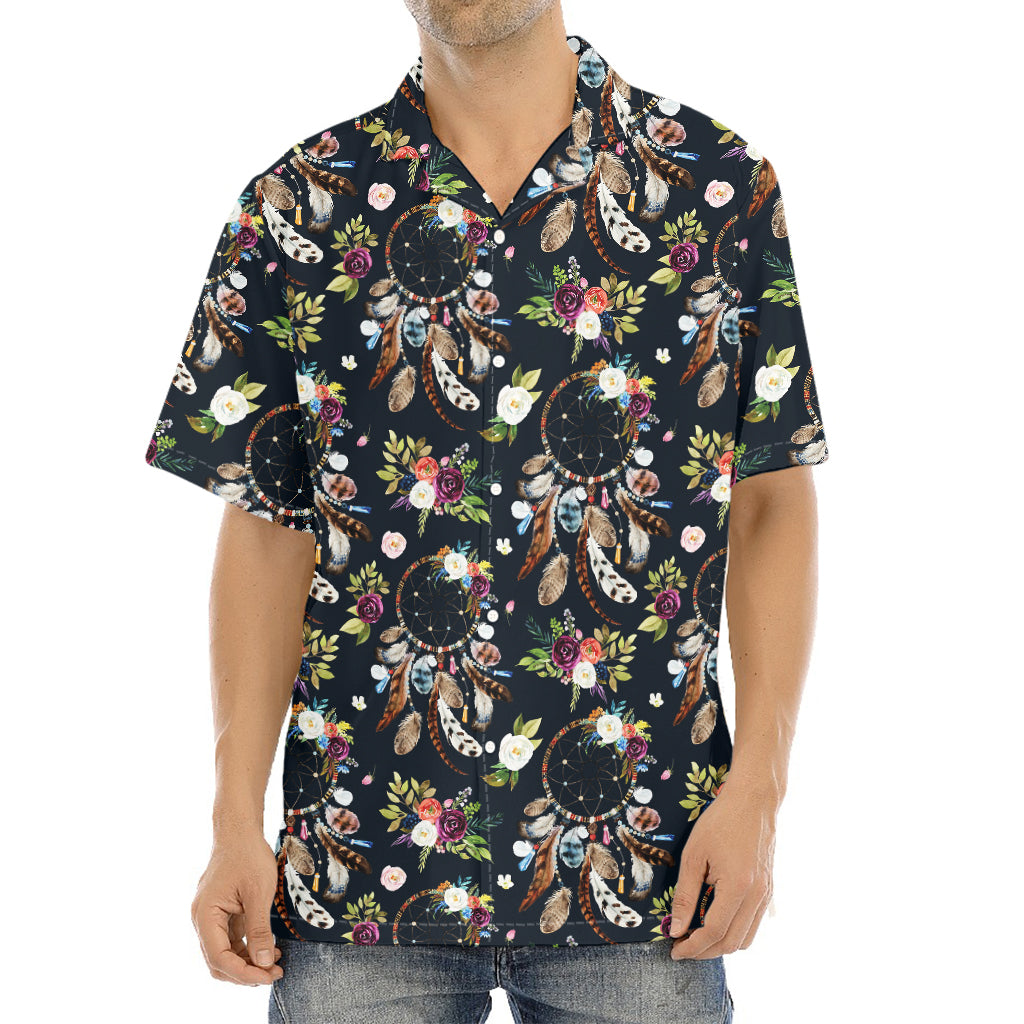 Flower Dream Catcher Pattern Print Aloha Shirt