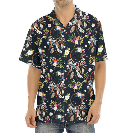 Flower Dream Catcher Pattern Print Aloha Shirt