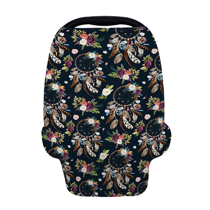 Flower Dream Catcher Pattern Print Baby Seat Cover