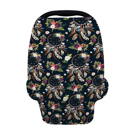 Flower Dream Catcher Pattern Print Baby Seat Cover