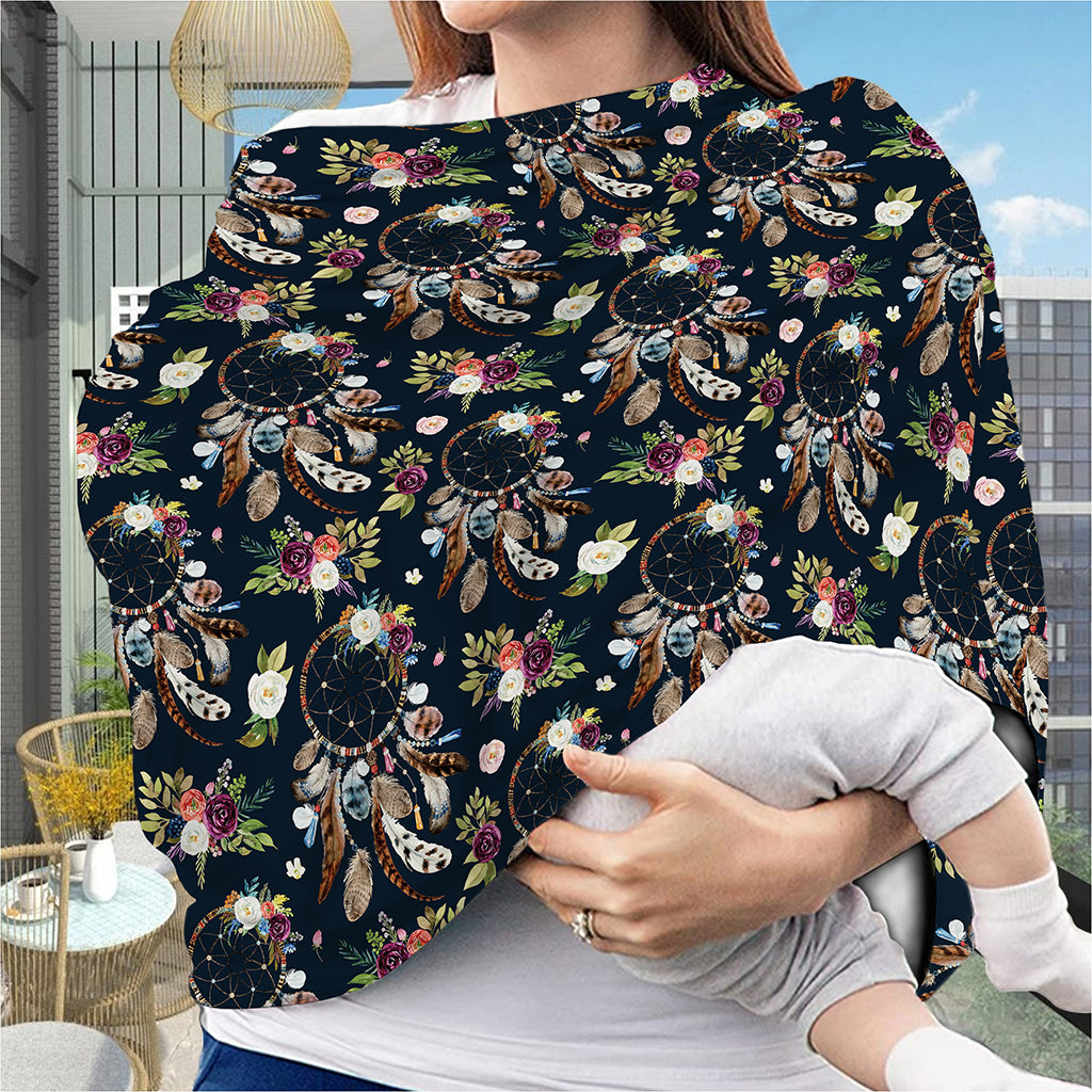 Flower Dream Catcher Pattern Print Baby Seat Cover