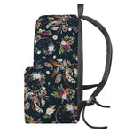 Flower Dream Catcher Pattern Print Backpack