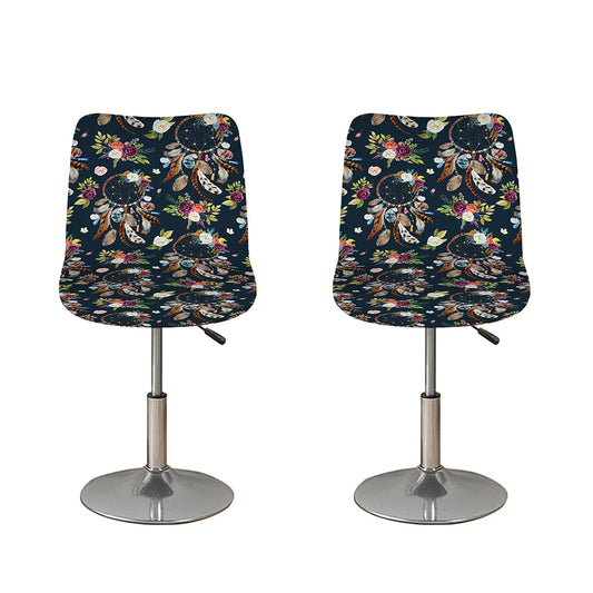 Flower Dream Catcher Pattern Print Bar Stool Covers