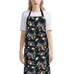 Flower Dream Catcher Pattern Print Bib Apron With Pocket
