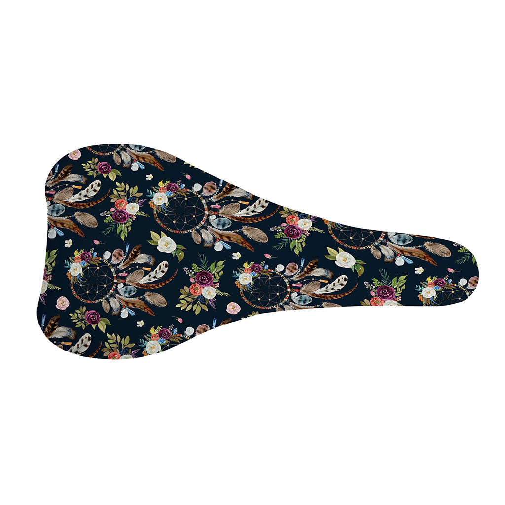 Flower Dream Catcher Pattern Print Bicycle Seat Cover