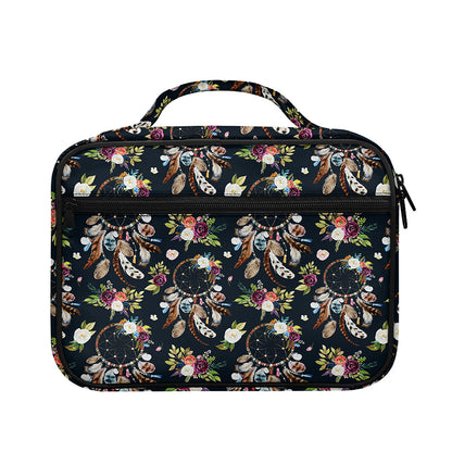 Flower Dream Catcher Pattern Print Briefcase Bible Bag